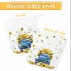 5 Pack Pot Holder with Pocket, Yellow Sunflowers on Farm Truck Kitchen Potholders Heat Proof Non Slip Pot Holders Sets, Summer Floral on White Hot Pads Potholder for Cooking Baking BBQ view 2