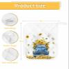 5 Pack Pot Holder with Pocket, Yellow Sunflowers on Farm Truck Kitchen Potholders Heat Proof Non Slip Pot Holders Sets, Summer Floral on White Hot Pads Potholder for Cooking Baking BBQ view 3