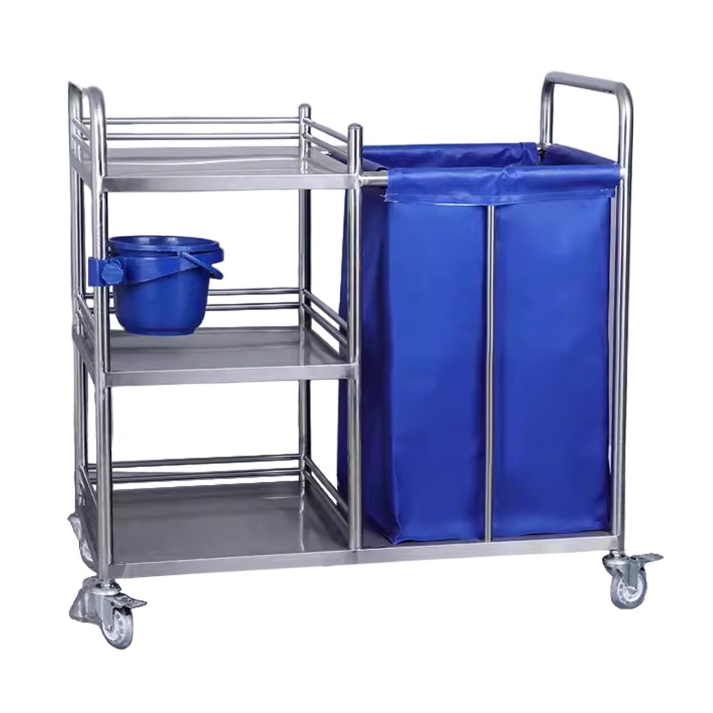 Rolling Laundry Hamper Laundry Cart with Wheels Laundry Sorter Cart Movable Bathroom Organizer Laundry Storage Baskets with Heavy Duty Rolling Wheels(90 * 50 * 90cm)