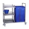 Rolling Laundry Hamper Laundry Cart with Wheels Laundry Sorter Cart Movable Bathroom Organizer Laundry Storage Baskets with Heavy Duty Rolling Wheels(90 * 50 * 90cm) view 1