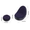 S03 Inflatable Loungers Air Sofa, Graffiti Flocking Surface, with Foot Stool, Foldable Blow Up Sofa, 45.7in L 32.7in W 37.8in H (Dark Blue) view 2