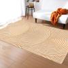 10x13 Handmade Andie Area Wool Area Rug | Natural Anthropologie Beige White Rectangle Carpet Rug | Hand Tufted 11x13, 9x12, 12x18, 10x10 Contemporary Rugs | Geometric Floor Bed Room Rug view 3