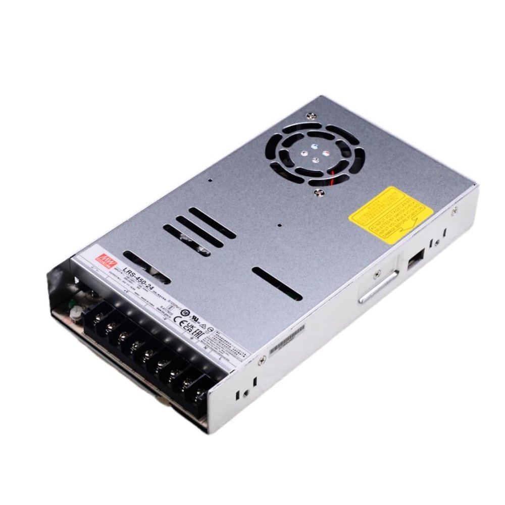 Mean Well LRS 450W Switching Power Supply AC/DC Single Output LRS-450-36 12.5A Power Supply Driver Transformer for 3D Printer Computer Project LED Strip Light CCTV etc