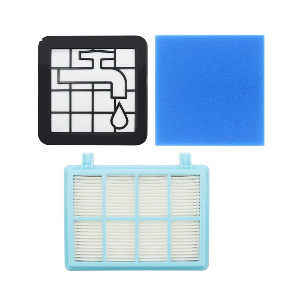 Washable Motor Foam Filter kit For Philips Power Pro Compact FC9331/09 FC9332/09 FC8010/01 Vacuum Cleaner Parts FC8010