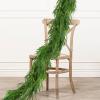 9Ft Christmas Norfolk Pine Garland, Green Artificial Real Touch Cedar Garlands for Mantle, Table,Stair Handrail,Indoor, Outdoor Decorations view 1