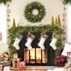 9Ft Christmas Norfolk Pine Garland, Green Artificial Real Touch Cedar Garlands for Mantle, Table,Stair Handrail,Indoor, Outdoor Decorations view 4