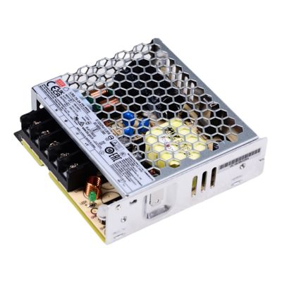 Mean Well LRS 75W Switching Power Supply AC/DC Single Output LRS-75-24 3.2A Power Supply Driver Transformer for 3D Printer Computer Project LED Strip Light CCTV etc