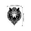 ZGSYH Wolf Head Metal Wall Art,New Wild Wolf Metal Wall Decor,Animal Silhouette Sculpture,Wolf Wall Hangings Decor for Farmhouse Living Room Office Yard view 3