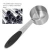 30ml Stainless Steel Coffee Bean Measuring Spoon, Large Capacity Comfortable Feel, Deep Design, 13.8cm Long Handle, for Home Kitchen Bar Shop, Silicone Handle view 4