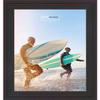 Poster Palooza 8x14 Frame Black Complete Wood Picture Frame with UV Acrylic Plexiglass, Foam Board Backing & Hardware Included view 4