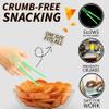 OmniMart Glow in The Dark Chopsticks Reusable, Snack Chopsticks for Gamers, Chopstick Trainers, Keep Fingers Clean with our Finger Chopsticks, Perfect Chopsticks for Beginners (4, Black) view 2