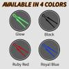 OmniMart Glow in The Dark Chopsticks Reusable, Snack Chopsticks for Gamers, Chopstick Trainers, Keep Fingers Clean with our Finger Chopsticks, Perfect Chopsticks for Beginners (4, Black) view 3