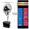 Yqyc Misting Fan Outdoor Commercial Oscillating Pedestal Fan with Mist, 3 Speeds, 260W/350W, with 40L Standalone Tank, for Patio, Outside Restaurant, Garage, Gym, Factory Workshop(81cm/31.2in) view 2
