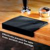 KV&V - 5 piece espresso coffee tools kit of espresso accessories - Barista Kit - WDT stirrer with 8 needles, 51 mm dosing funnel, 51 mm distributor/tamper, 350 ml milk jug, and coffee tamping mat view 3