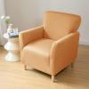 TEYFKA High Stretch Armchair Covers,Super Stretch Non Slip Sofa Cover 1 Seater 1-Piece Elastic Couch Protector Chair Slipcover with Arms,Bronze view 4