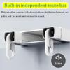 GZDXBF Double Row Ceiling Curtain Track (Ceiling Mounted) Sliding Curtain Rail for Living Room Bedroom Room Divider Conjoined Double Curtain Tracks System(Black,130cm/51.1in) view 2