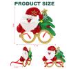 GoosWexmzl 36 Pcs Christmas Glasses Frames, Christmas Tree Santa Reindeer Glitter Eyeglasses, Holiday Favors Photo Booth props view 2
