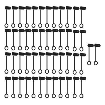 50 Pieces Black Pour Spout Caps Beverage Dispenser Caps Pour Spout Caps Liquor Pourer Cover PVC