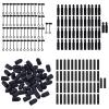 50 Pieces Black Pour Spout Caps Beverage Dispenser Caps Pour Spout Caps Liquor Pourer Cover PVC view 2