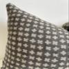 CANYON THEORY STUDIO Hand Block Print Pure Linen 14x20 Inches Throw Pillow Cover: Handmade Vintage Cushion Cover (Dylan Gray) (14x20) view 3