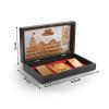 Ram Charan Pagla Padhuka Box Footsteps Footprint Feet in Box with Ram Mandir and Ramji Photo for Home Office Temple Mandir Pooja Diwali Festival Dcor Decoration and Gifting (Ram Charan) view 3