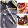 silverware set for 6, 30-piece heavy stainless steel flatware utensils cutlery set, Including fork knife spoon sets, gift package for wedding housewarming birthday view 2