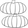 Alipis DIY Pumpkin Decor Hoop Metal Wire Wreath Frame 2pcs Craft Ring Floral Decor Halloween Indoor/Outdoor view 1