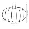 Alipis DIY Pumpkin Decor Hoop Metal Wire Wreath Frame 2pcs Craft Ring Floral Decor Halloween Indoor/Outdoor view 2