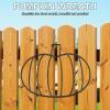 Alipis DIY Pumpkin Decor Hoop Metal Wire Wreath Frame 2pcs Craft Ring Floral Decor Halloween Indoor/Outdoor view 3