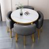 Round Dining Table Set,Kitchen Dining Table Set, Simple Small Round Table,Round Conference Table,Round Modern Dining Table Set,Table and Chair Set - #22-90 * 75cm/35.4 * 29.5in view 1