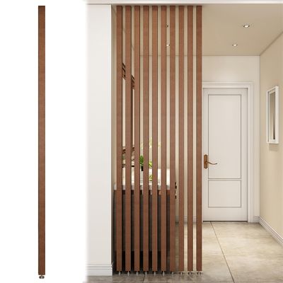 Privacy Screen Room Divider Wall Partition Room Divider Floor to Ceiling Wooden Slats - 2ft/3ft/4ft/5ft/6ft/7ft/8ft Tall Screen Partition Post Living Room Simple Modern Entrance Restaurant Office Holl