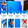 KGBNYSS Mattress Bags for Moving, Reusable Heavy Duty Tarp Waterproof Mattress Storage Bag, Zippered Mattress Protector with 8 Strong Carrying Handles to Prevent Rips(77 x 57 x 15''), Blue view 3