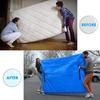 KGBNYSS Mattress Bags for Moving, Reusable Heavy Duty Tarp Waterproof Mattress Storage Bag, Zippered Mattress Protector with 8 Strong Carrying Handles to Prevent Rips(77 x 57 x 15''), Blue view 4