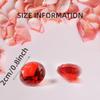 LYFJXX Fake Diamond Christmas Decoration, 280 pcs Red 20 mm Acrylic Diamond for Table Scatters Vase Fillers view 4