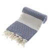 BABY SHOWER CHOCOLATE Turkish Beach Towel Peshtemal 100% Cotton Quick Dry Boho Decor Camping Blanket 39x71 inches (Navy Blue) view 1