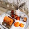 Fanfanwin 3 Pcs Thanksgiving Hand Towels for Bathroom 13.8 x 29.5 Inch Fall Decorative Bath Towels Sets 100% Cotton Embroidered Pumpkin Autumn Maple Bathroom Decor(Orange and Brown,Pumpkin) view 4