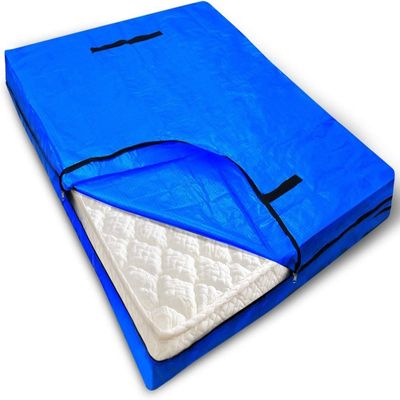 KGBNYSS Mattress Bag Heavy Duty for Moving and Storage - Reusable Mattress Protection Cover Bag with Strong Zipper and Handles, Encasements, Made of Recycled Material(137x16.5x73.6cm)