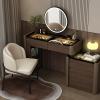 ZGNBSD Luxury Vanity Table with Drawers - Fashion Vanity Set | Includes LED Smart Mood Light & Chair | Solid Wood Bedroom Vanity | Luxury Fashion Design. (B2, 40") view 1