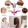 EHVYBDX Coat Rack Suit Stands Butler Clothing Racks Wood Suit Valet Stand Clothes Rack With Base Floor Standing Suit Hanger Rack view 3