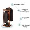 EHVYBDX Coat Rack Suit Stands Butler Clothing Racks Wood Suit Valet Stand Clothes Rack With Base Floor Standing Suit Hanger Rack view 4