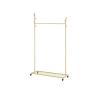 EHVYBDX Coat Rack Stand,Coat HangerHooks&Bottom Shoe Rack,Floor-Standing Drying Rack with 4 Wheels,for Bedroom,Office view 1