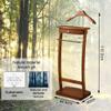 EHVYBDX Coat Rack Freestanding Clothes Valet Stand Wardrobe Valet Solid Wood Suit Valet Stand With Trouser Bar Jacket Hanger Tray Organizer view 3