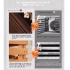 ZPRYZHD Air Conditioner Cover, Outdoor Air Conditioner Fence Screen, Used to Hide Air Conditioner or Even Trash Can, Protect Outdoor Privacy(Brown,85x35x80cm) view 4