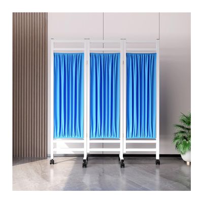 ntumLeap Folding Room Divider Panels, Privacy Wall Seperator Screen, 70.8IN Tall, Freestanding Portable Partition with Casters, No Assembly Required (Color : Pink, Size : 59x70.8in) (Blue 59x70.8in)