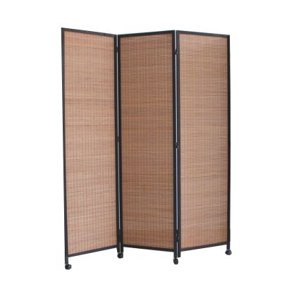 ntumLeap Room Divider Screen, Folding Portable Partition Wall with Storage Shelves, Bedroom Study Restaurant Freestanding Separator Privacy Panel (Color : Black, Size : 19.6x59in-4pcs) (Black 19.6x59