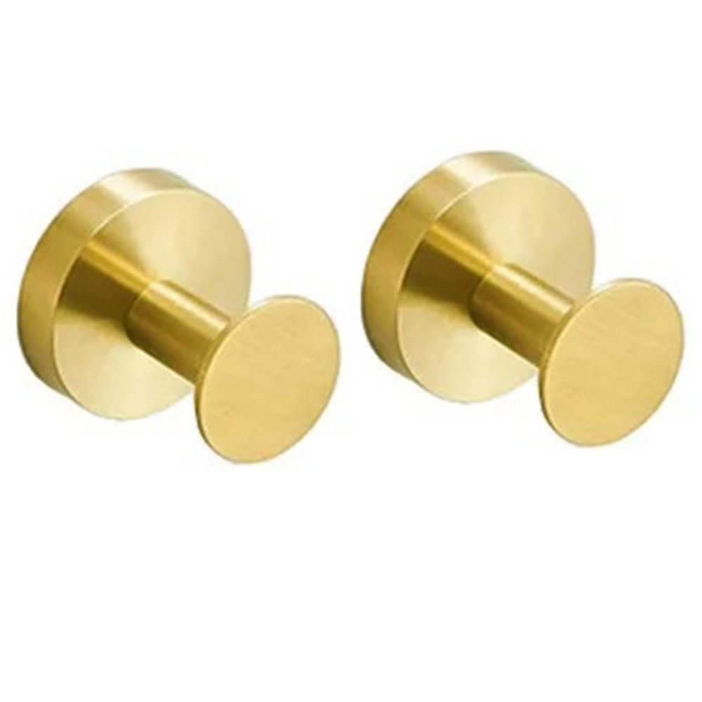 ACFFVBW Coat Hooks,Coat Hanger Hooks, Towel Hooks Bathroom Hook Wall Towel Hooks 2 Pack Gold Coat Hooks Heavy Duty Robe Hook Holder for Bathroom Kitchen Garage Home Hotel Office Cabinet,C(C)