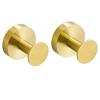 ACFFVBW Coat Hooks,Coat Hanger Hooks, Towel Hooks Bathroom Hook Wall Towel Hooks 2 Pack Gold Coat Hooks Heavy Duty Robe Hook Holder for Bathroom Kitchen Garage Home Hotel Office Cabinet,C(C) view 1