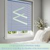 BERISSA No Drill No Tool Cordless Mini Window Blinds 1 inch Venetian Blind Aluminum Horizontal Blinds Camper Blinds for Interior Inside46.5" W x 59" H Blue view 3