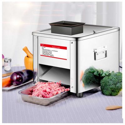 3.5mm,Commercial Meat Cutter Slicer Cutting Machine Cube Shredded Meat 850W 130KG/H Electric Lamb Slicer Bread Ham Commercial Meat Slicer, for Family and Commercial Use