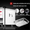 3.5mm,Commercial Meat Cutter Slicer Cutting Machine Cube Shredded Meat 850W 130KG/H Electric Lamb Slicer Bread Ham Commercial Meat Slicer, for Family and Commercial Use view 4